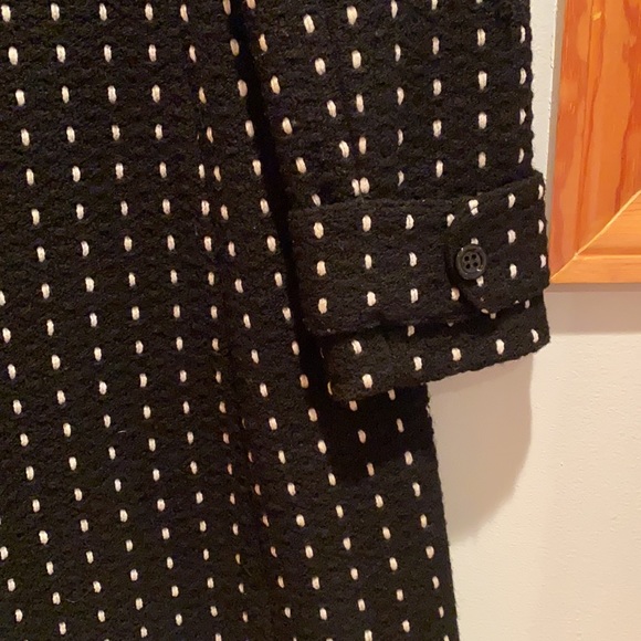 Arden B. Black and White Wool Coat - Picture 6 of 6